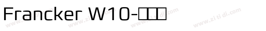 Francker W10字体转换
